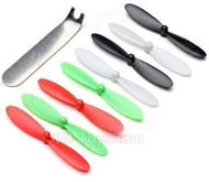 Holy Stone F180 F180C F180W Parts-07 Main rotor blades(8pcs-2x Black & 2X White & 2X Red & 2X Green,1X Wrench),Holy Stone F180 F180C F180W RC Quadcopter parts,F180 RC Drone Spare parts Accessories